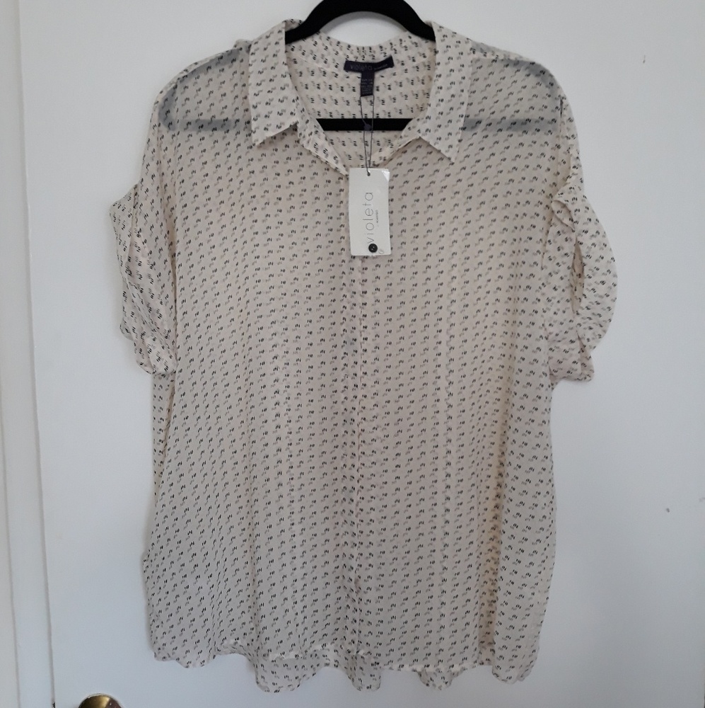 Violeta by MANGO blouse Sz 18